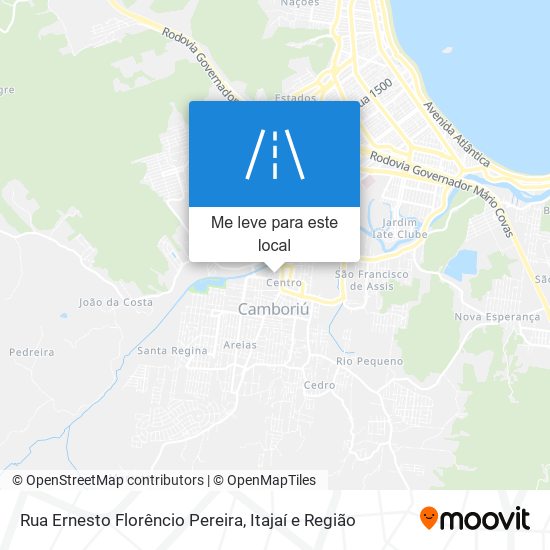 Rua Ernesto Florêncio Pereira mapa
