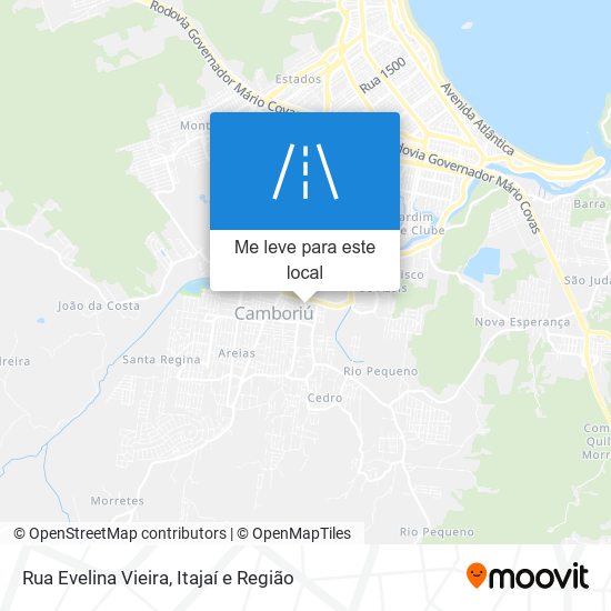 Rua Evelina Vieira mapa
