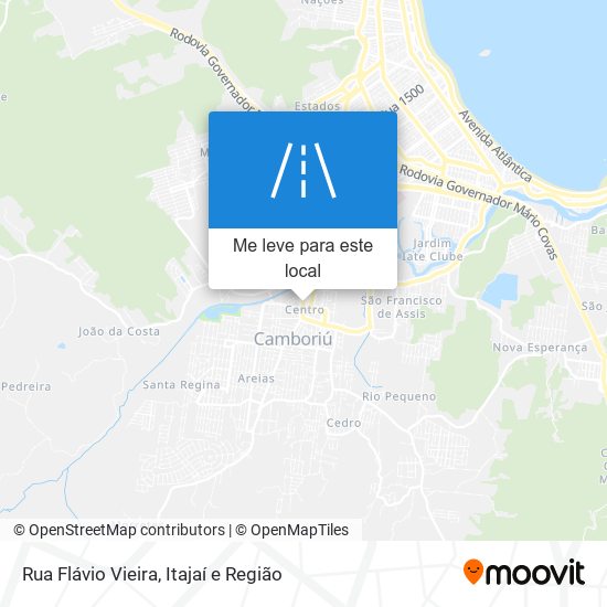 Rua Flávio Vieira mapa