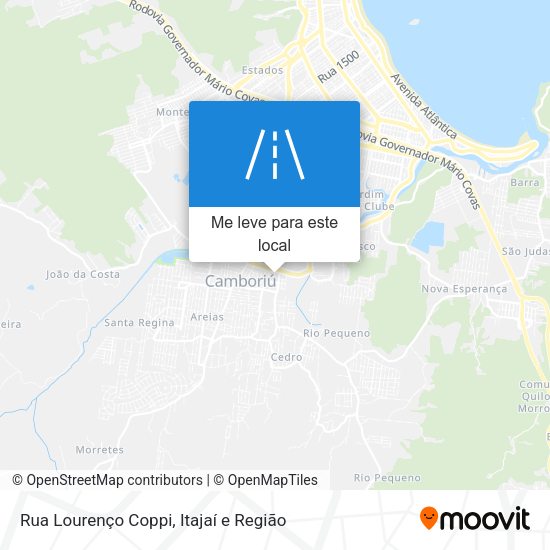 Rua Lourenço Coppi mapa