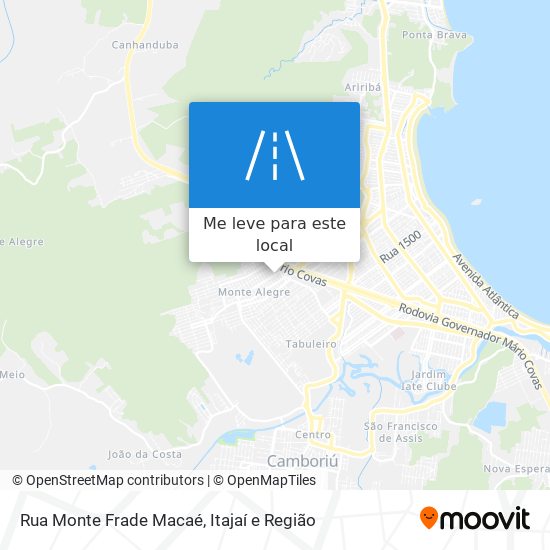 Rua Monte Frade Macaé mapa