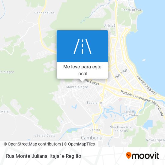 Rua Monte Juliana mapa