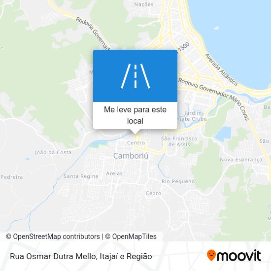 Rua Osmar Dutra Mello mapa