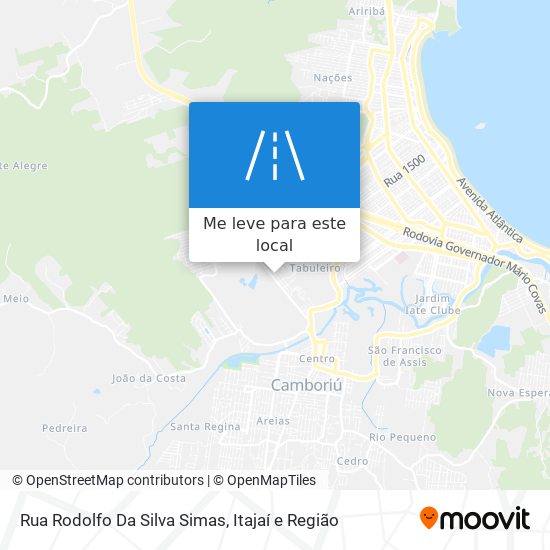Rua Rodolfo Da Silva Simas mapa
