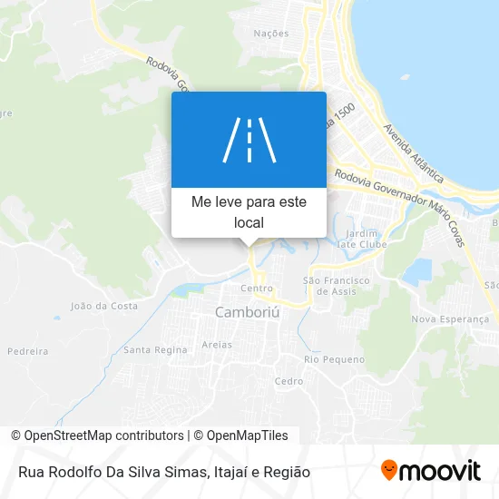 Rua Rodolfo Da Silva Simas mapa