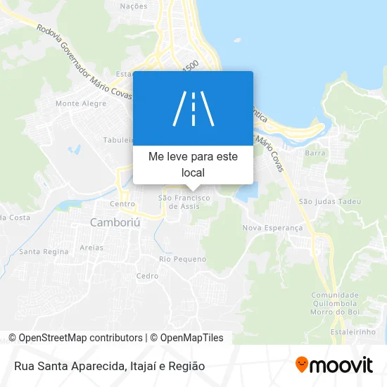 Rua Santa Aparecida mapa