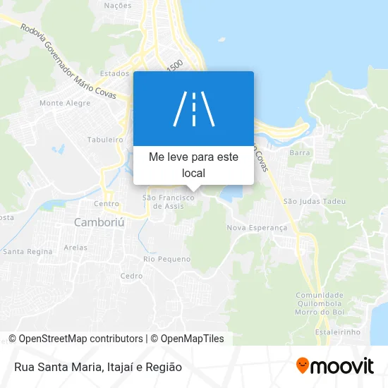 Rua Santa Maria mapa