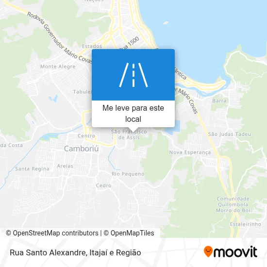 Rua Santo Alexandre mapa