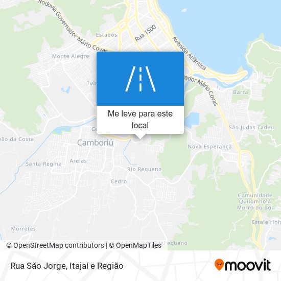 Rua São Jorge mapa