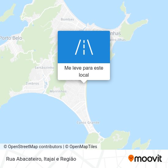 Rua Abacateiro mapa