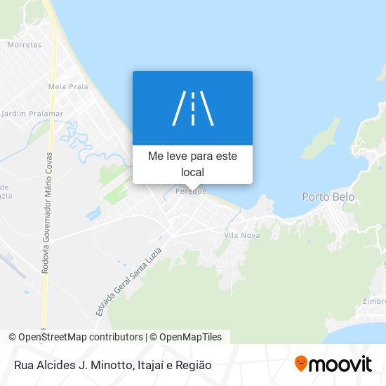 Rua Alcides J. Minotto mapa