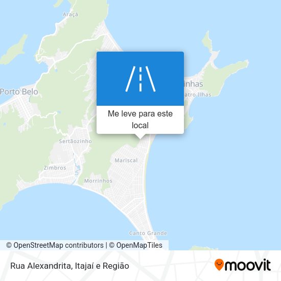 Rua Alexandrita mapa