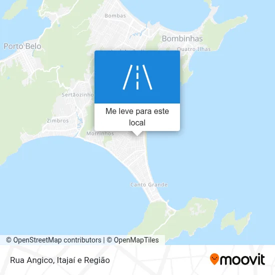 Rua Angico mapa