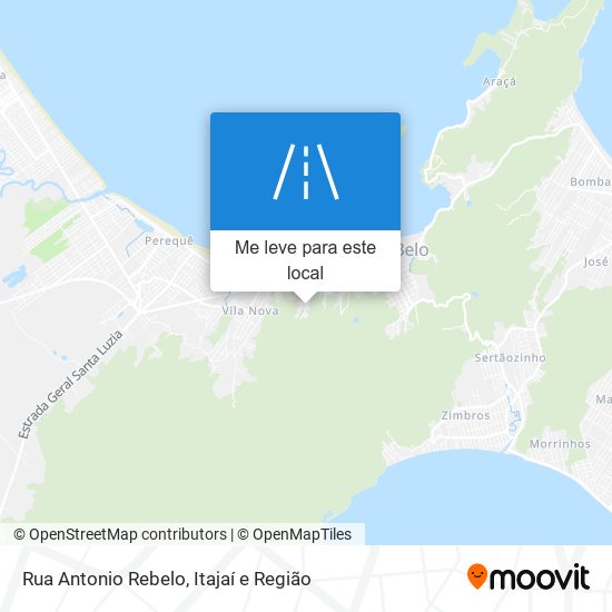 Rua Antonio Rebelo mapa