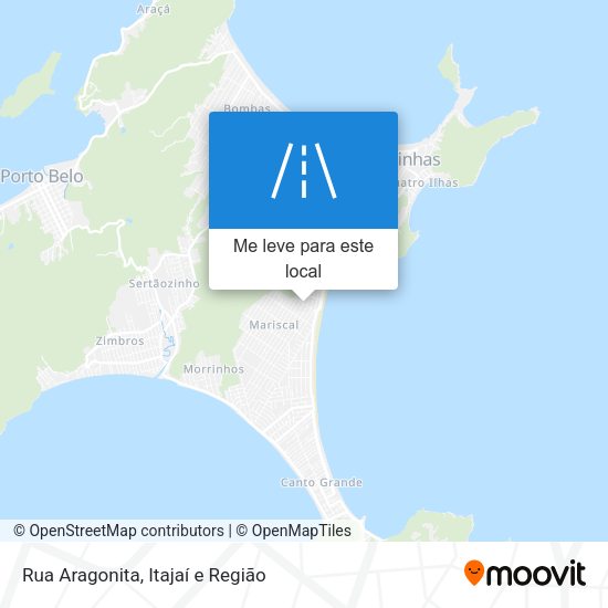 Rua Aragonita mapa