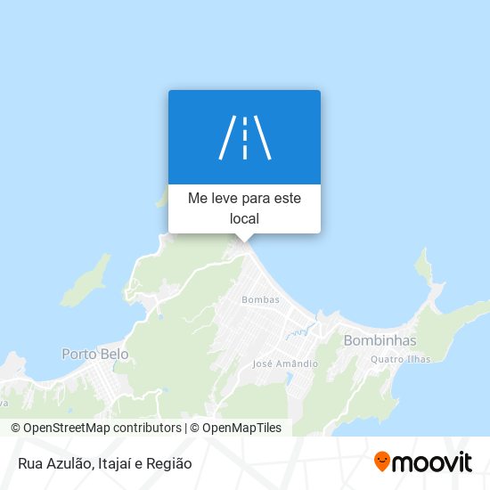 Rua Azulão mapa