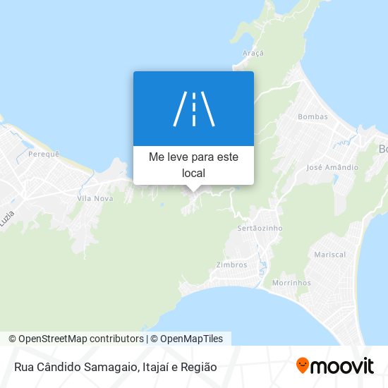 Rua Cândido Samagaio mapa