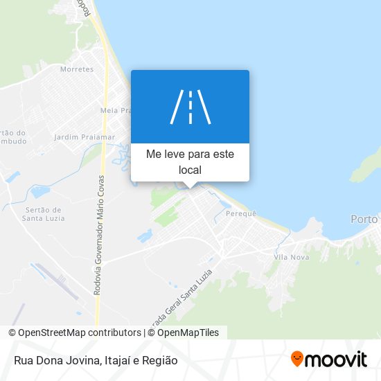 Rua Dona Jovina mapa