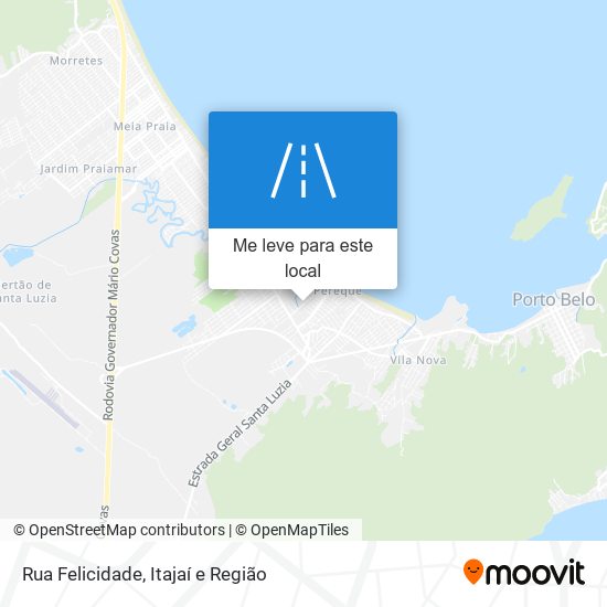 Rua Felicidade mapa