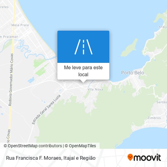 Rua Francisca F. Moraes mapa