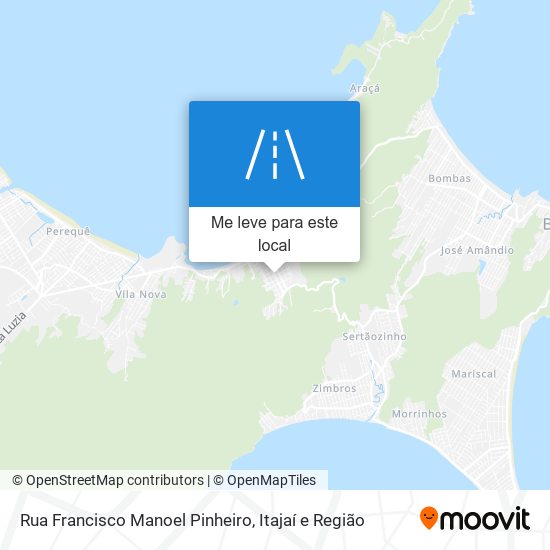 Rua Francisco Manoel Pinheiro mapa