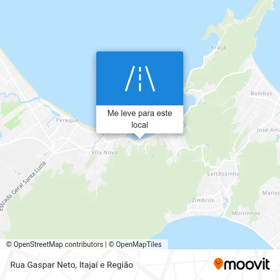 Rua Gaspar Neto mapa