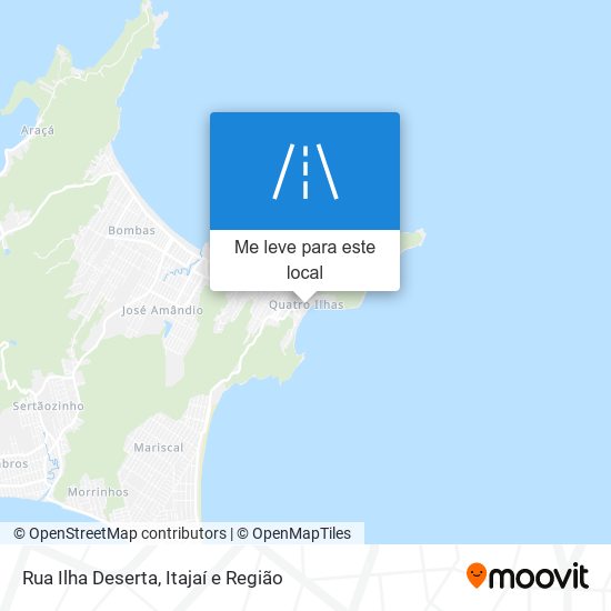 Rua Ilha Deserta mapa