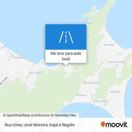 Rua Irineu José Moreira mapa