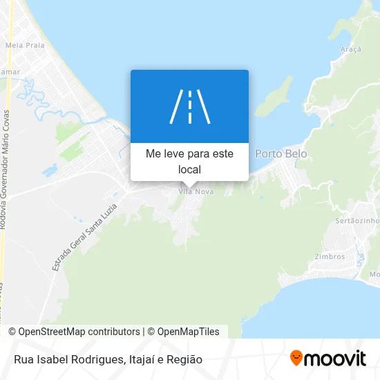 Rua Isabel Rodrigues mapa