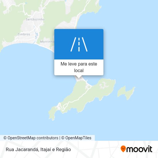 Rua Jacarandá mapa