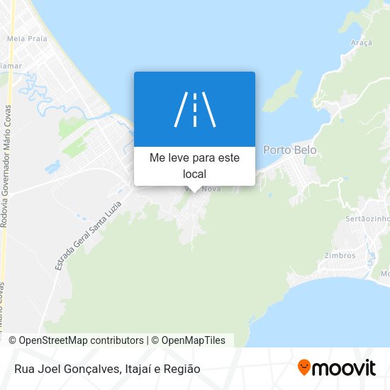 Rua Joel Gonçalves mapa