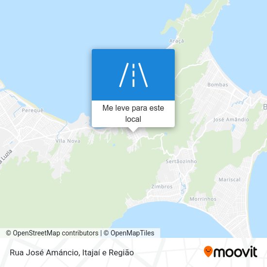 Rua José Amáncio mapa