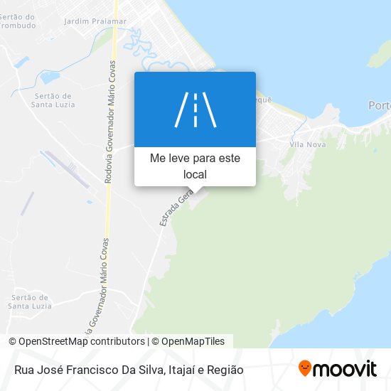Rua José Francisco Da Silva mapa