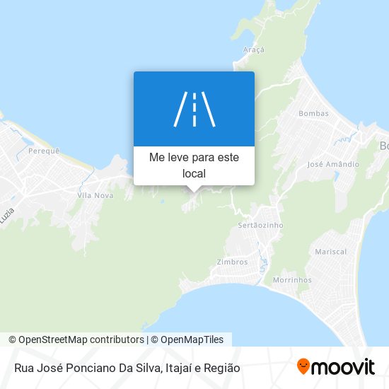 Rua José Ponciano Da Silva mapa