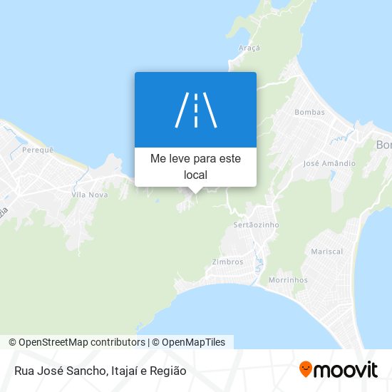 Rua José Sancho mapa