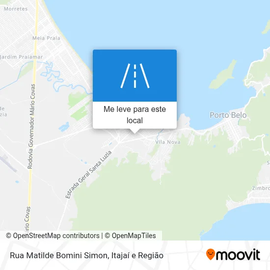 Rua Matilde Bomini Simon mapa