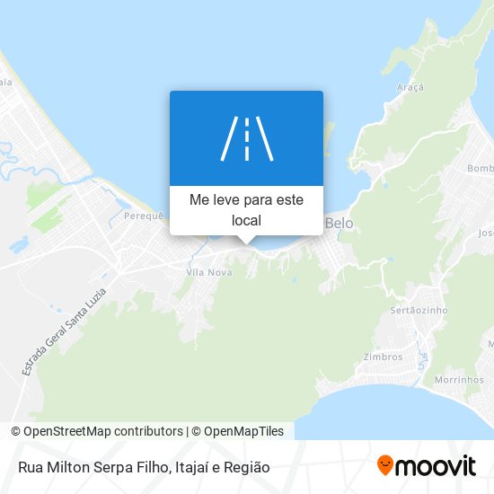 Rua Milton Serpa Filho mapa