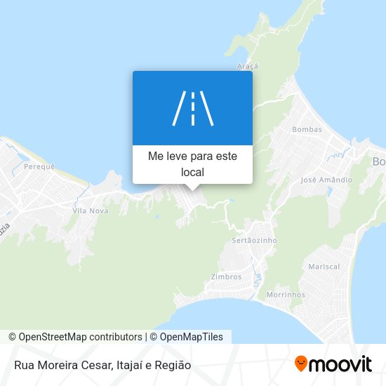 Rua Moreira Cesar mapa