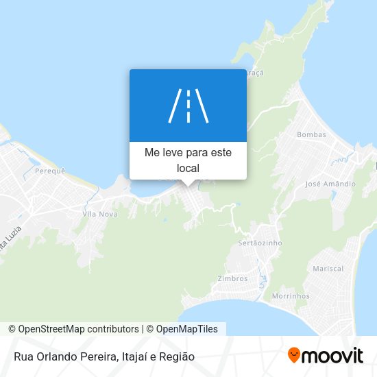 Rua Orlando Pereira mapa