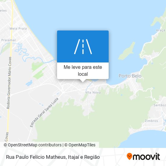 Rua Paulo Felício Matheus mapa