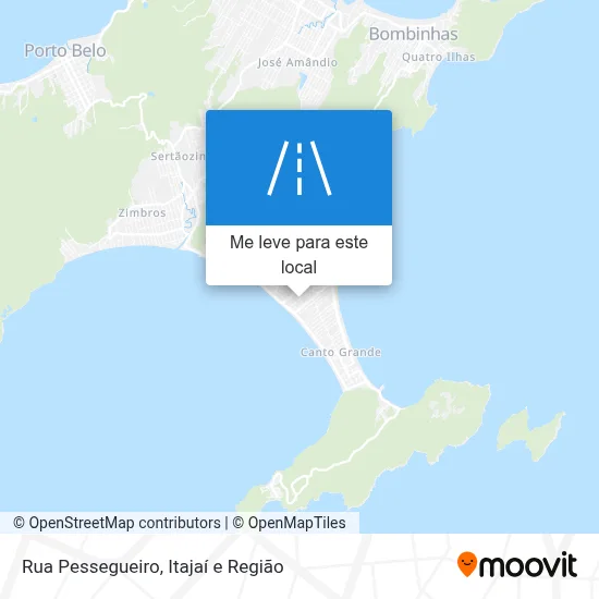 Rua Pessegueiro mapa