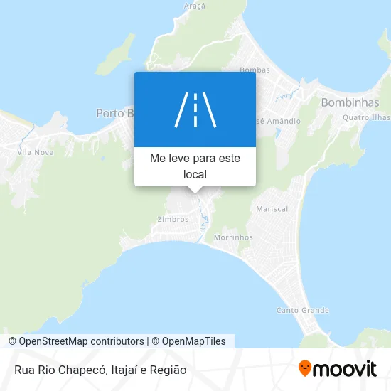 Rua Rio Chapecó mapa