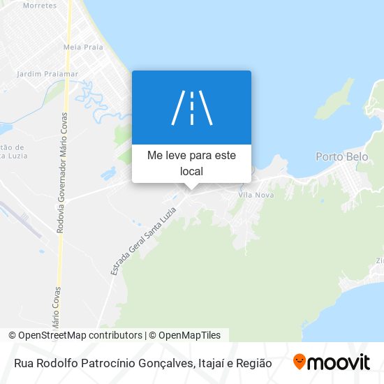 Rua Rodolfo Patrocínio Gonçalves mapa