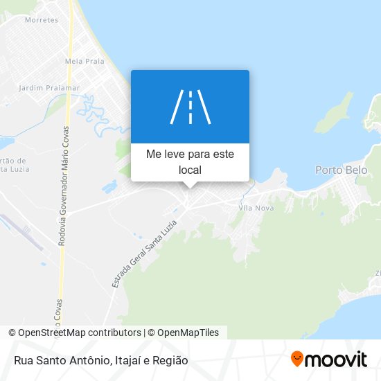 Rua Santo Antônio mapa