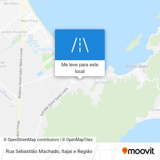 Rua Sebastião Machado mapa