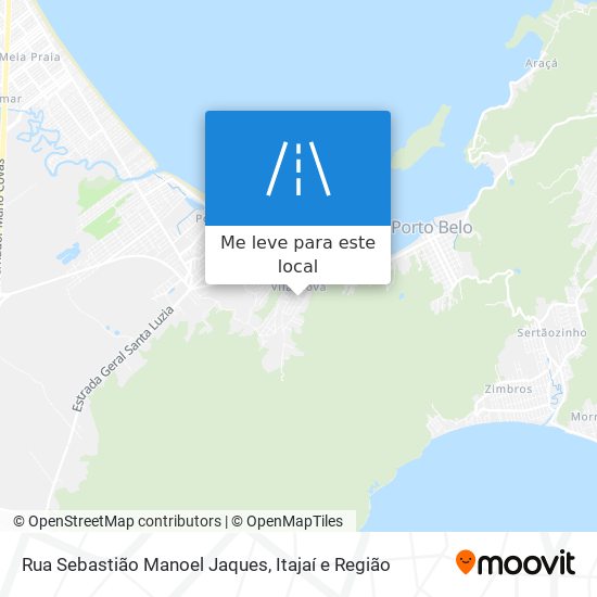 Rua Sebastião Manoel Jaques mapa