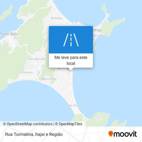 Rua Turmalina mapa