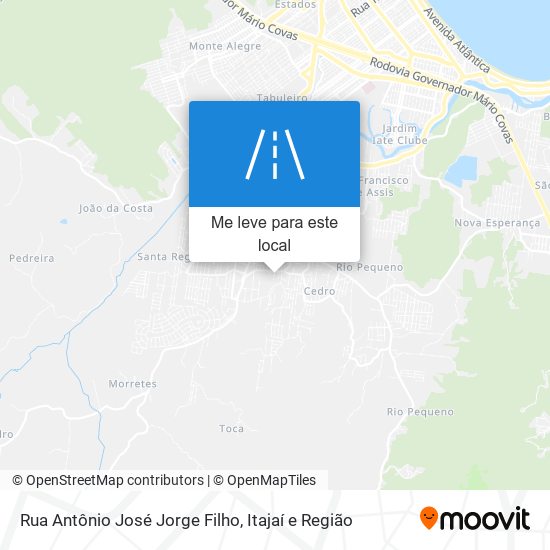 Rua Antônio José Jorge Filho mapa