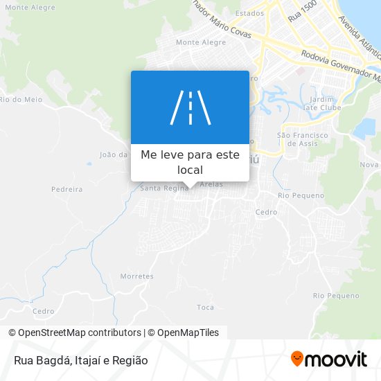 Rua Bagdá mapa