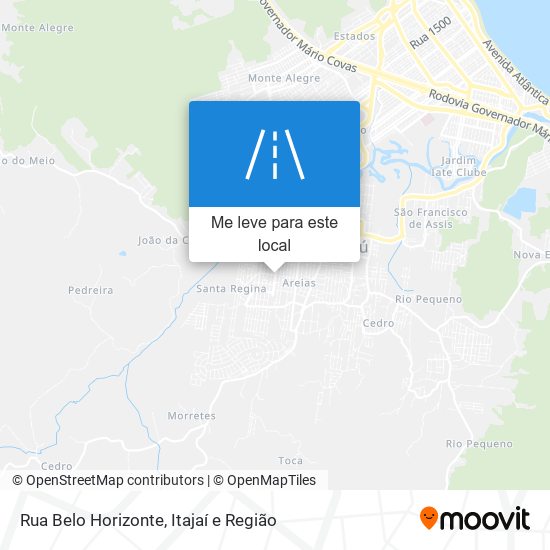 Rua Belo Horizonte mapa